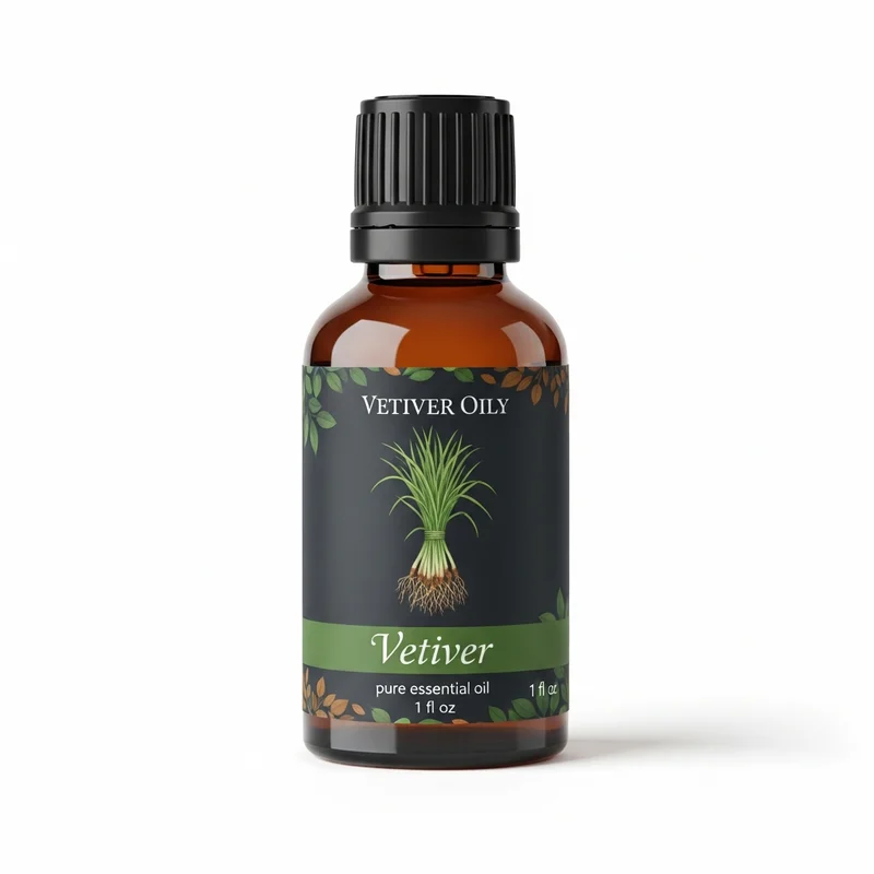 Vetiver Essential Oil bottle